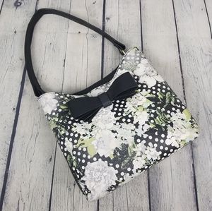 BETSEY JOHNSON | bow floral polka-dot shoulder bag
